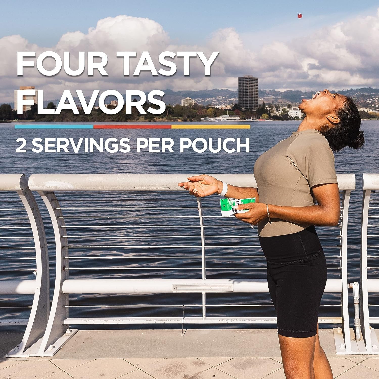 GU Energy Labs Chews with electrolytes in 12 packs, vegan, gluten-free, dairy-free energy gummies for on-the-go workouts.