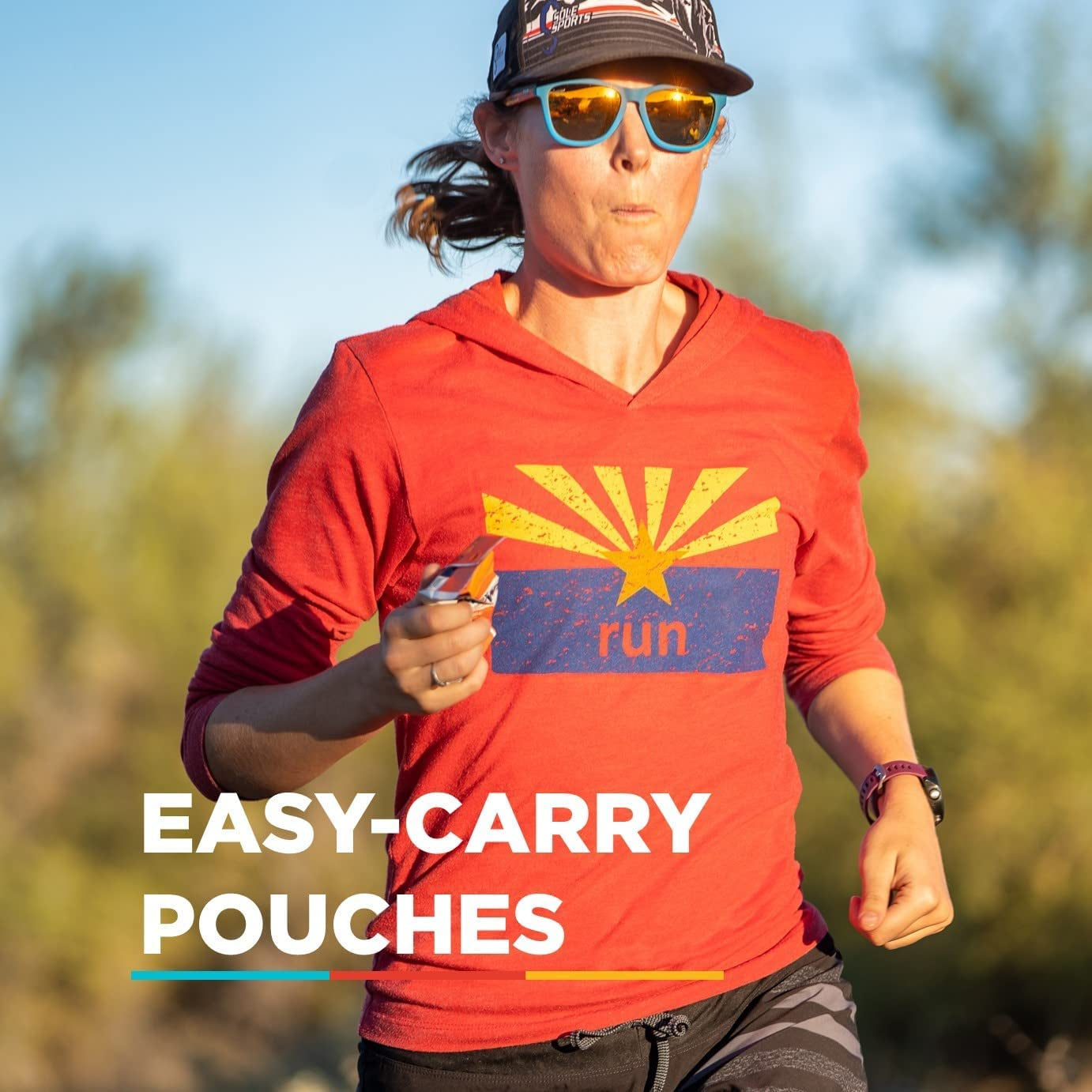 GU Energy Chews with electrolytes by GU Energy Labs, vegan, gluten-free gummies in 12 packs, on-the-go workout energy.