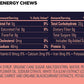 GU Energy Labs energy chews with electrolytes, vegan, gluten-free, and dairy-free, in 12 colorful bags for active workouts.