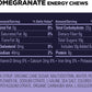 GU Energy Chews with electrolytes, vegan, gluten-free, dairy-free gummies for on-the-go energy, shown in 12 colorful bags.