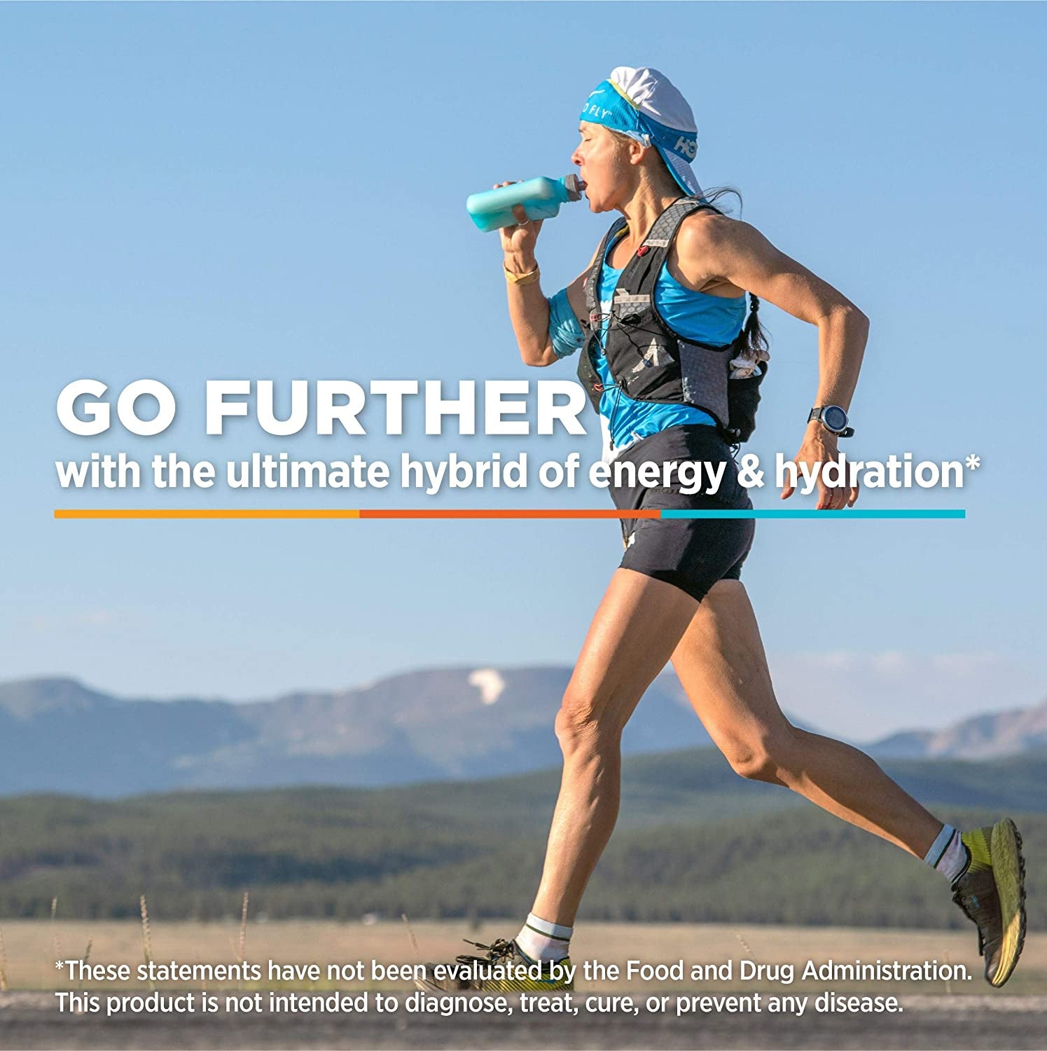 GU Energy Roctane Ultra Endurance Energy Drink Mix in Tropical Fruit flavor, vegan, gluten-free, kosher, dairy-free, 3.44-pound jar
