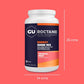 GU Energy Roctane Ultra Endurance Energy Drink Mix in Tropical Fruit flavor, vegan, gluten-free, and dairy-free, in a 3.44-pound jar.