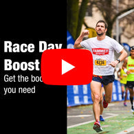 Hammer Nutrition Race Day Boost energy and focus supplement for athletes, designed to enhance athletic performance.