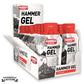Hammer Nutrition energy gel box open, showcasing 24 packets of premium carbohydrate energy gel for athletes.