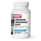 Hammer Nutrition Premium Insurance Caps multivitamin supplement bottle with capsules visible on a white background.