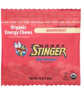 Honey Stinger Organic Energy Chews 12-pack, colorful fruit-flavored chews in resealable package for active energy boost