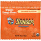 Box of Honey Stinger Organic Energy Chews 12-pack with colorful packaging and honey-themed branding.