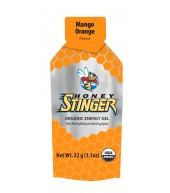 Honey Stinger Organic Classic Gel pack with 24 energy gels, featuring natural honey flavor and convenient packaging for active lifestyles.