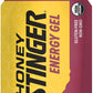 Honey Stinger Gold Energy Gel packets in a 12 pack, gluten-free and caffeine-free, ideal for exercise and running.