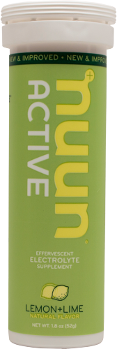 Nuun Active Hydration single flavor 8-pack of electrolyte drink tablets in a colorful box for refreshing hydration