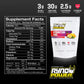 Ryno Power Hydration Fuel by Optygen HP, showcasing advanced electrolyte formula and BCAA's for energy and recovery.