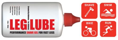 PACELINE Products LEG LUBE Sport Shave Gel for smooth legs, ideal for biking, swimming, and triathlons.