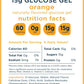 Proline Sports Nutrition glucose gel packs in orange flavor, 30 packs of 1.1 oz for blood sugar support, made in the USA.