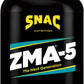 Proline Sports Nutrition ZMA-5 Sleep Aid supplement with zinc, magnesium, and 5-HTP in 90 veggie capsules for muscle recovery and sleep.