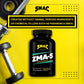 Proline Sports Nutrition ZMA-5 Sleep Aid supplement with zinc, magnesium, and 5-HTP in 90 veggie capsules for muscle recovery and sleep.