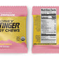 Organic Energy Chews variety pack by PROLINE SPORTS NUTRITION, 8 chewy gummies in pink lemonade, fruit smoothie, pomegranate, cherry blossom.