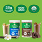 Vegan protein powder by PROLINE SPORTS NUTRITION, creamy chocolate flavor, plant-based organic blend, dairy, gluten, soy free, 10 servings
