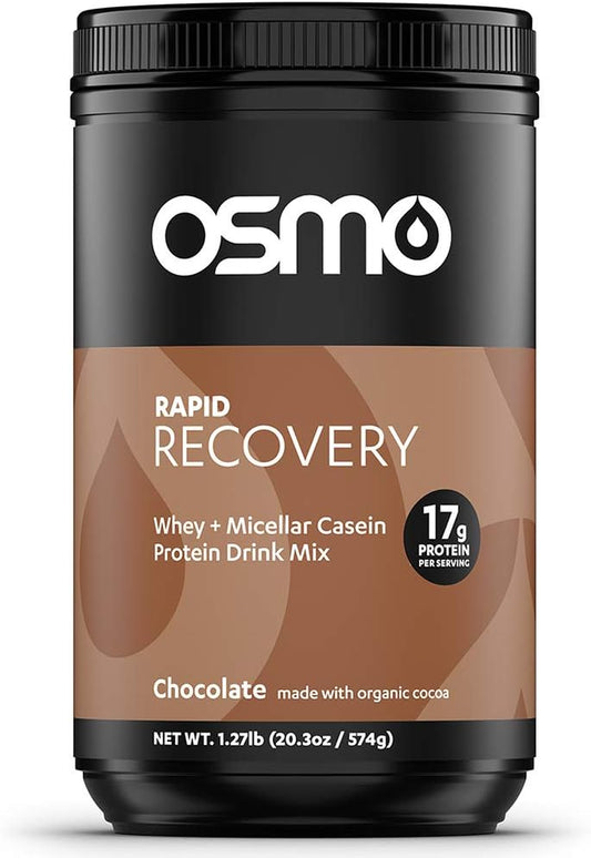 Proline Sports Nutrition Chocolate Rapid Recovery Mix with whey isolate and micellar casein for muscle repair and glycogen restoration.