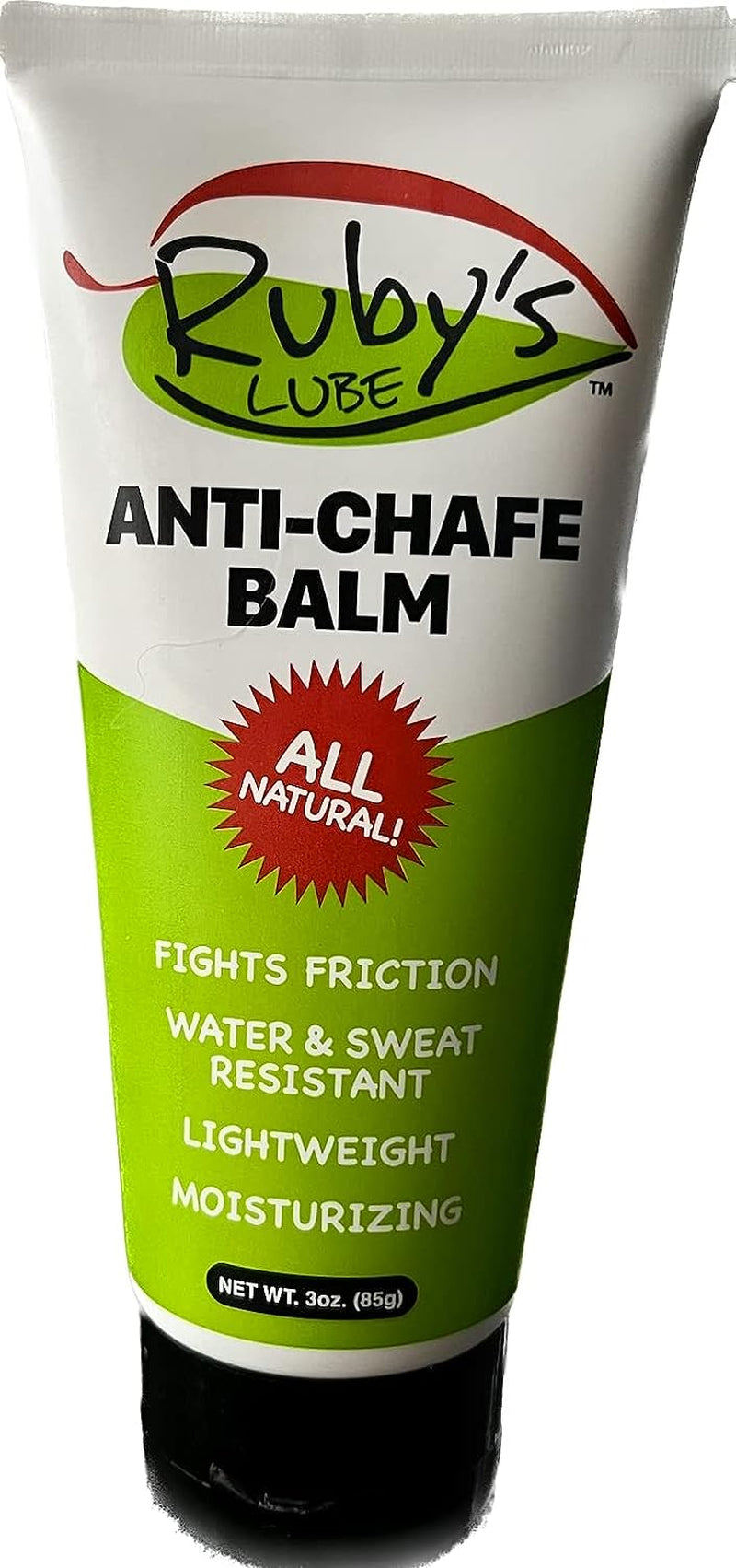 Proline Sports Nutrition anti-chafing balm in 3 oz tube, natural, handmade in Boulder, sweat-resistant, ideal for triathlons and Ironmans.