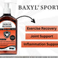 Proline Sports Nutrition Baxyl Sport exercise recovery supplement bottle with label and cap, designed for athletic recovery.