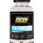Proline Sports Nutrition electrolytes supplement bottle with orange and blue label, showing powder and capsule images.