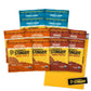 Gluten free organic waffles by PROLINE SPORTS NUTRITION in variety pack with salted caramel, cinnamon, and cookies & cream flavors