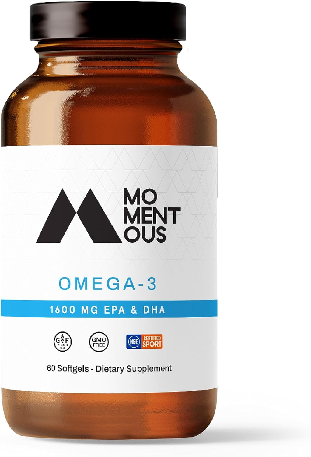 Omega-3 1600Mg Daily Fish Oil Supplement with EPA and DHA - NSF Certified for Sport