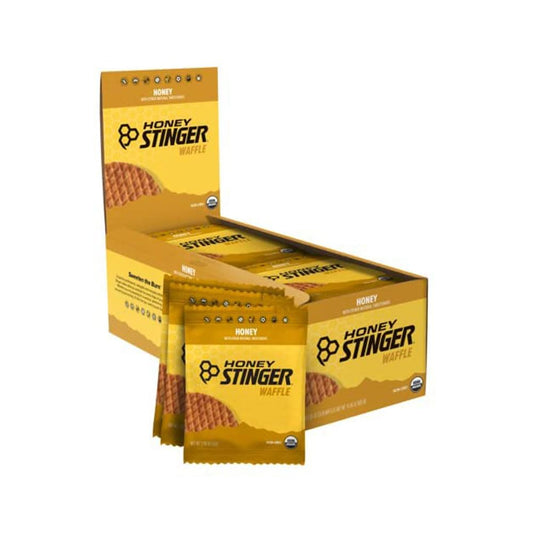 Organic Honey Waffle by PROLINE SPORTS NUTRITION, energy stroopwafel for exercise, endurance, and workout performance, box of 16.