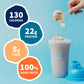 Organic vegan vanilla protein powder by PROLINE SPORTS NUTRITION, showing the 1.5 lb container with vanilla flavor and plant-based ingredients.