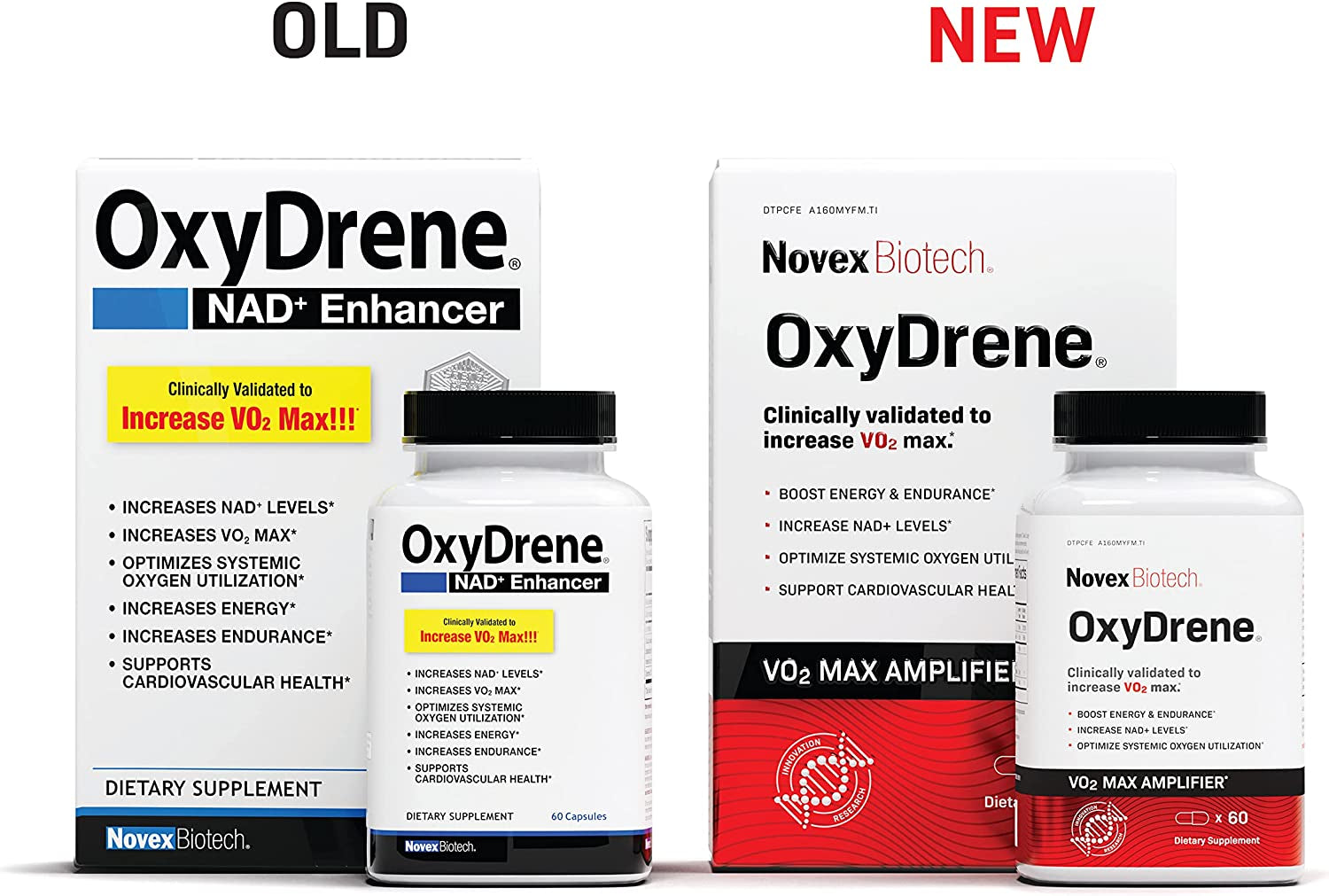 Oxydrene NAD+ Enhancer - Natural Supplement Promoting Metabolism and Cardiovascular Support for Men and Women - (60 Capsules)