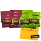 Proline Sports Nutrition Caffeinated Energy Chews Variety Pack with Cherry Cola and Lime flavors, chewy gummy energy source, includes sticker.