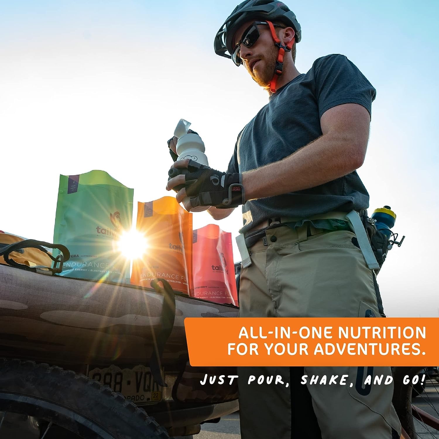 Proline Sports Nutrition Endurance Fuel Mandarin Orange hydration drink mix with electrolytes, showing a 50-serving pack.