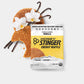 Organic Waffles variety pack by PROLINE SPORTS NUTRITION, 12 gluten-free waffles with honey, vanilla, and chocolate flavors, includes sticker.
