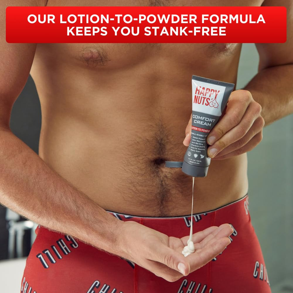Proline Sports Nutrition Comfort Cream Deodorant for Men with anti-chafing, sweat defense, odor control, aluminum-free, 3/4 fl oz.