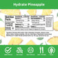 Proline Sports Nutrition Hydrate Pineapple electrolyte replacement powder for keto, vegan, sugar-free, gluten-free, ideal for athletes.