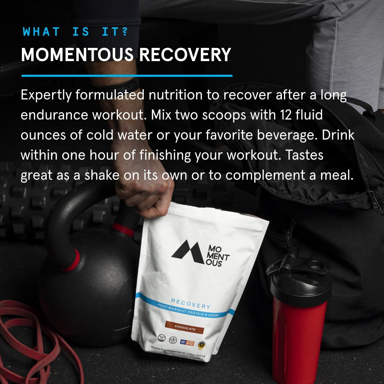 Recovery Grass-Fed Whey Protein Isolate, Post-Workout Protein Powder, 15 Servings, Gluten-Free, NSF Certified (Chocolate)