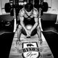 Ryno Power Gladiator Pre-Workout Drink Mix in a container with scoop for athletic energy and performance enhancement.