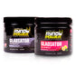 Ryno Power Gladiator pre-workout drink mix in a container with scoop, ready to energize for exercise.