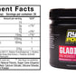 Ryno Power Gladiator Pre-Workout Drink Mix in a container with scoop, ready to mix for energy and performance enhancement.