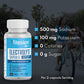 Vitassium by SaltStick 100ct capsules for electrolyte replacement, featuring a clear bottle and labeled capsule design.