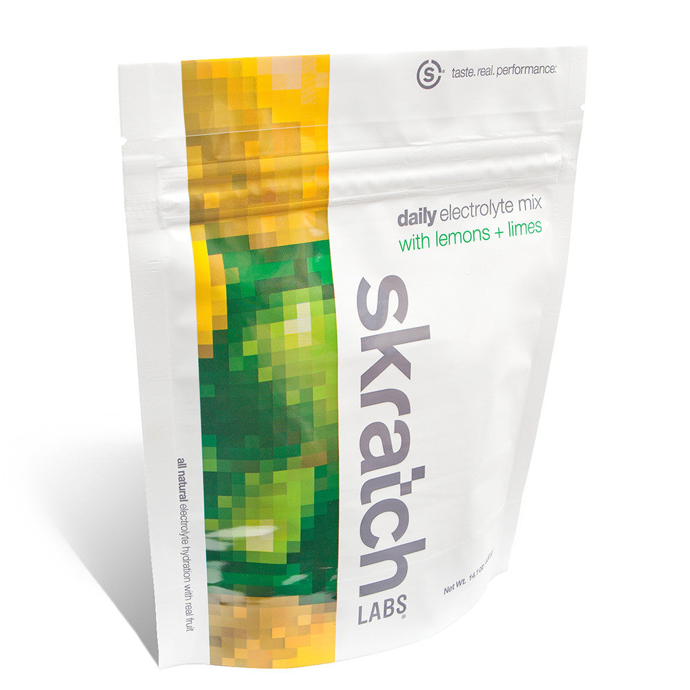 Skratch Labs Everyday Hydration Mix 1 lb container, showing the product label and packaging for electrolyte and hydration replenishment