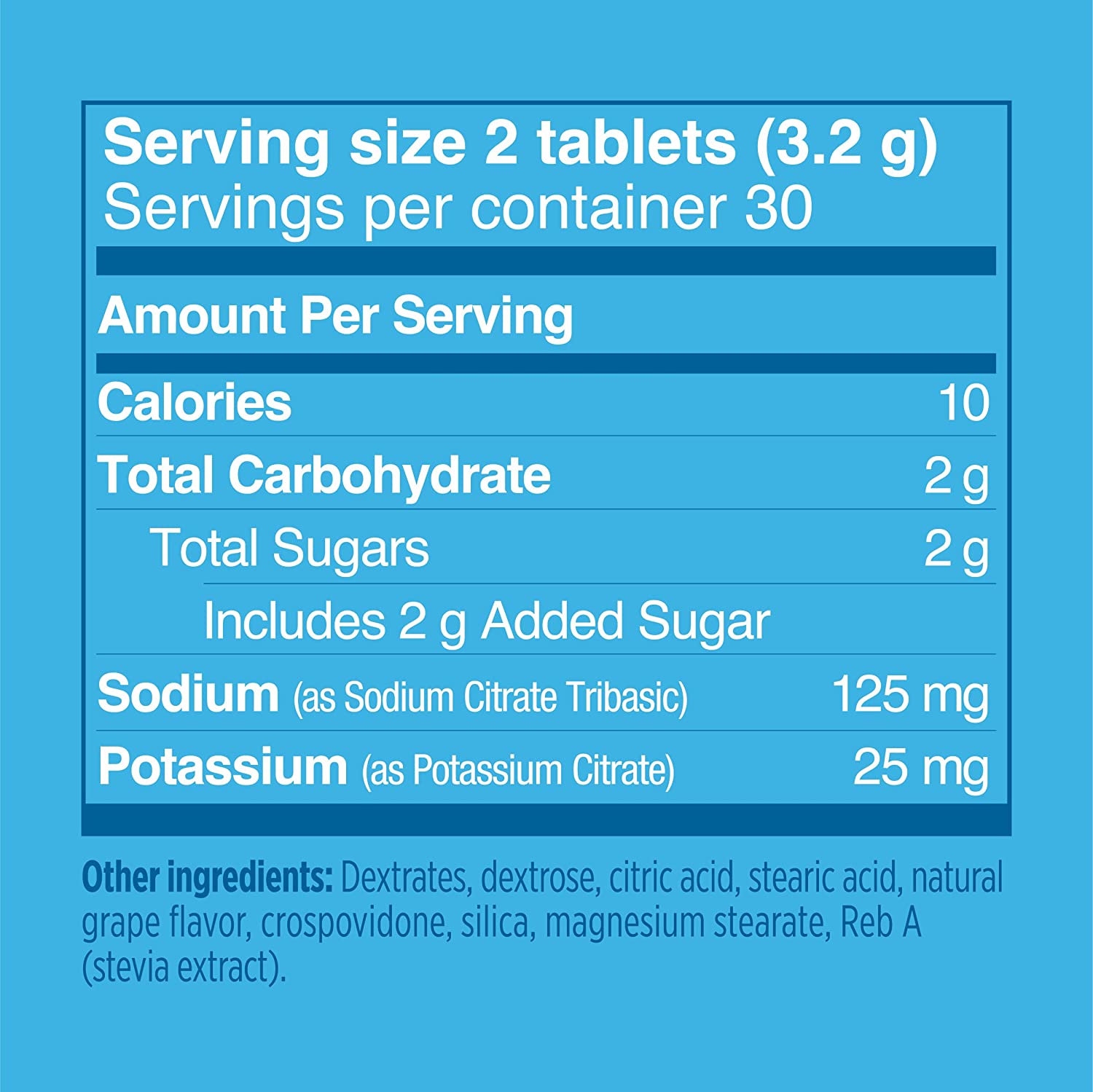 Vitassium FastChews in grape flavor, bottle of 60 tablets for sodium and potassium replenishment.
