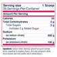 Back panel of Vitassium DrinkMix stick packs box, showing nutrition facts and fruit punch flavor details.